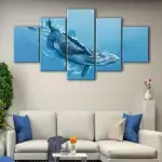 Blue Whale canvas art