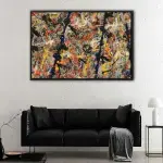 Blue Poles canvas art