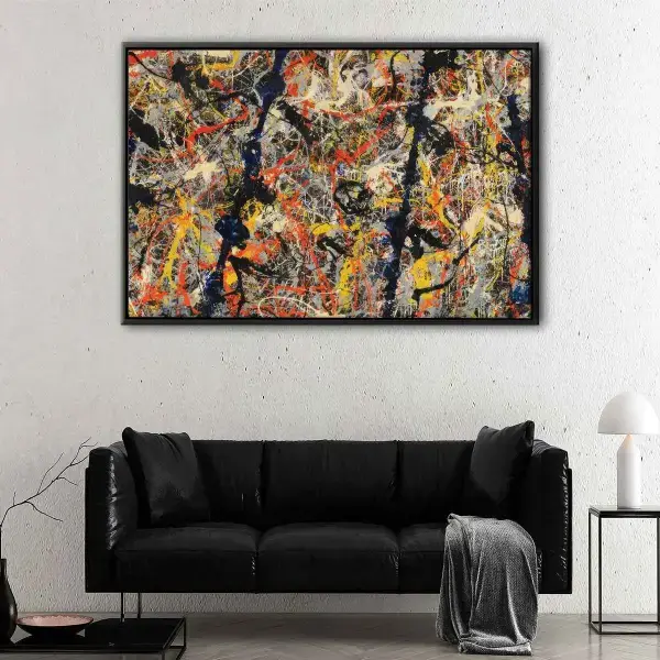 Blue Poles canvas art