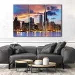 Chicago Twilight Skyline canvas art - Image 3