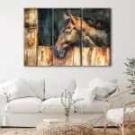 Horse in Stable canvas art - Image 3