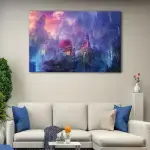 Blue Temple canvas art - Image 2
