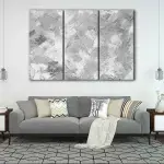 Grey Brush Strokes canvas art - Image 3