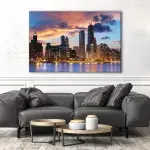Chicago Twilight Skyline canvas art - Image 2