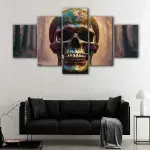 Gold Skull canvas art - Image 4
