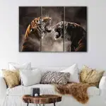 Roaring Tigers canvas art - Image 3