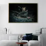 Cat in War canvas art