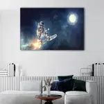 Rocket Skateboard canvas art - Image 2