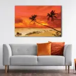 Warm Beach Sunset canvas art - Image 2