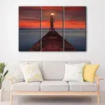 Lighthouse at Night canvas art - Image 3