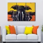 Elephants Family canvas art