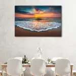 Beach Sunset canvas art - Image 2