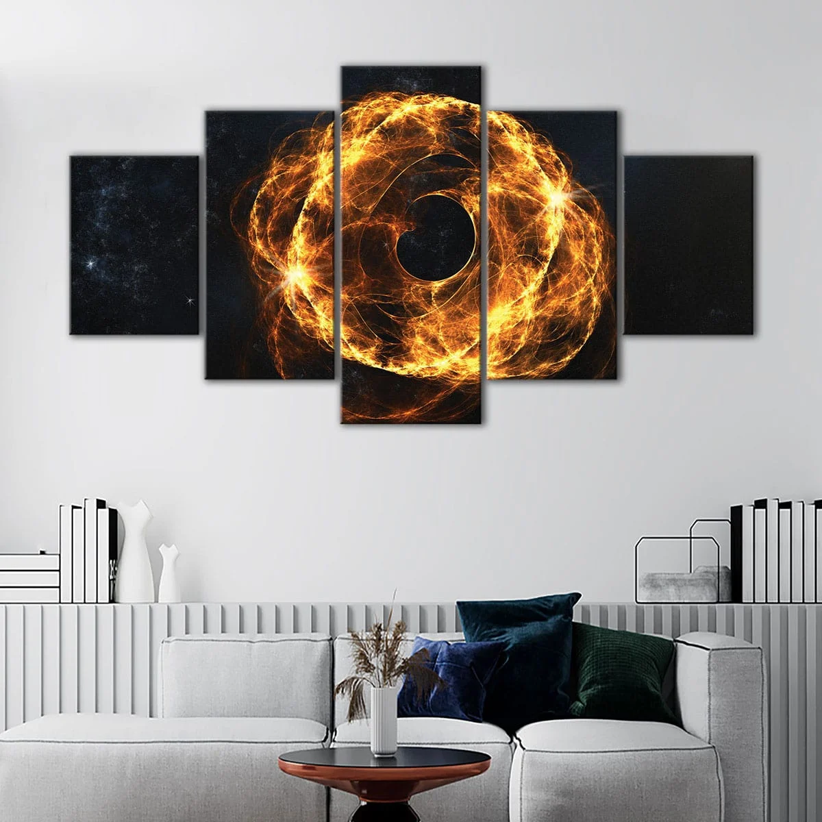 Black Hole In Fire canvas art