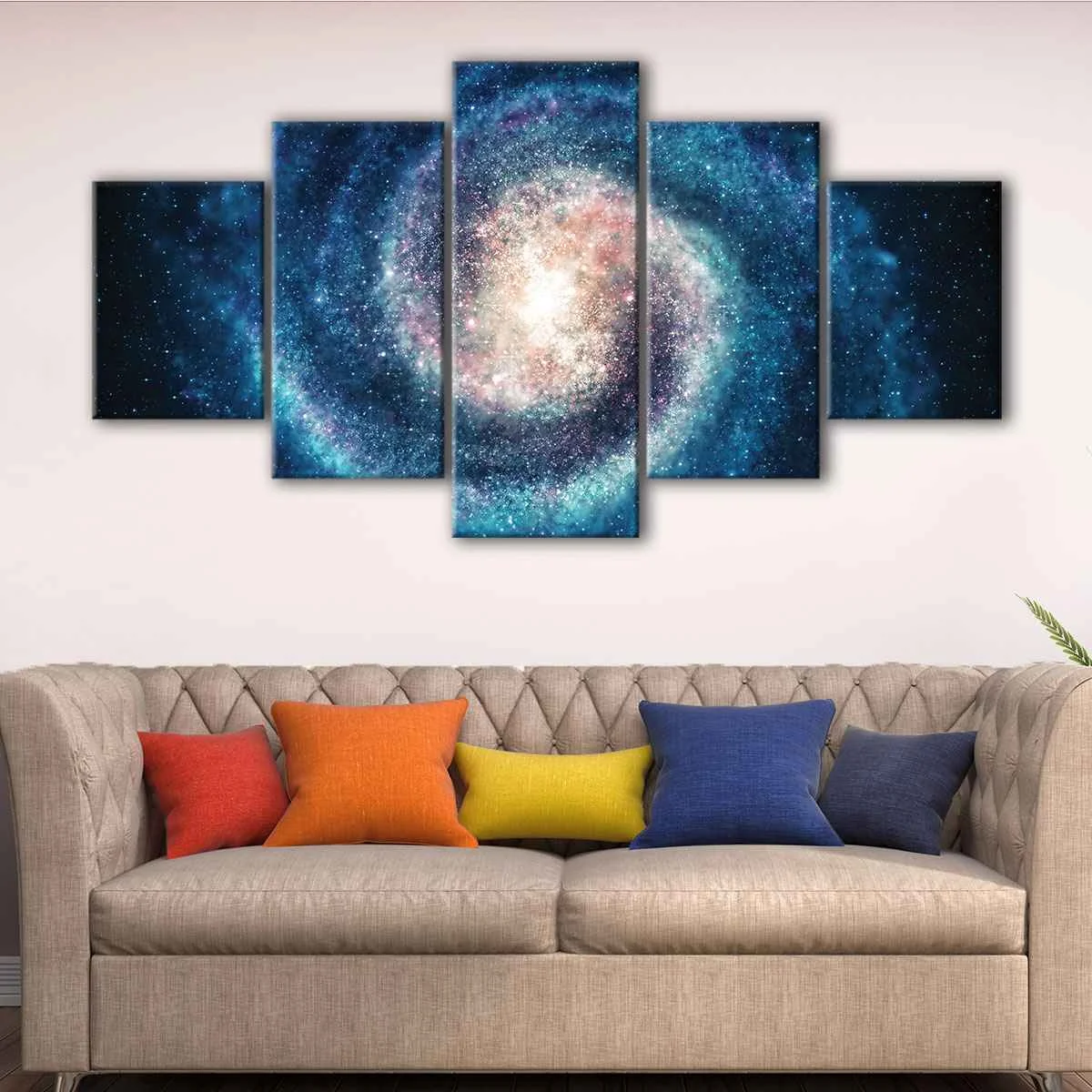 Blue Galaxy canvas art