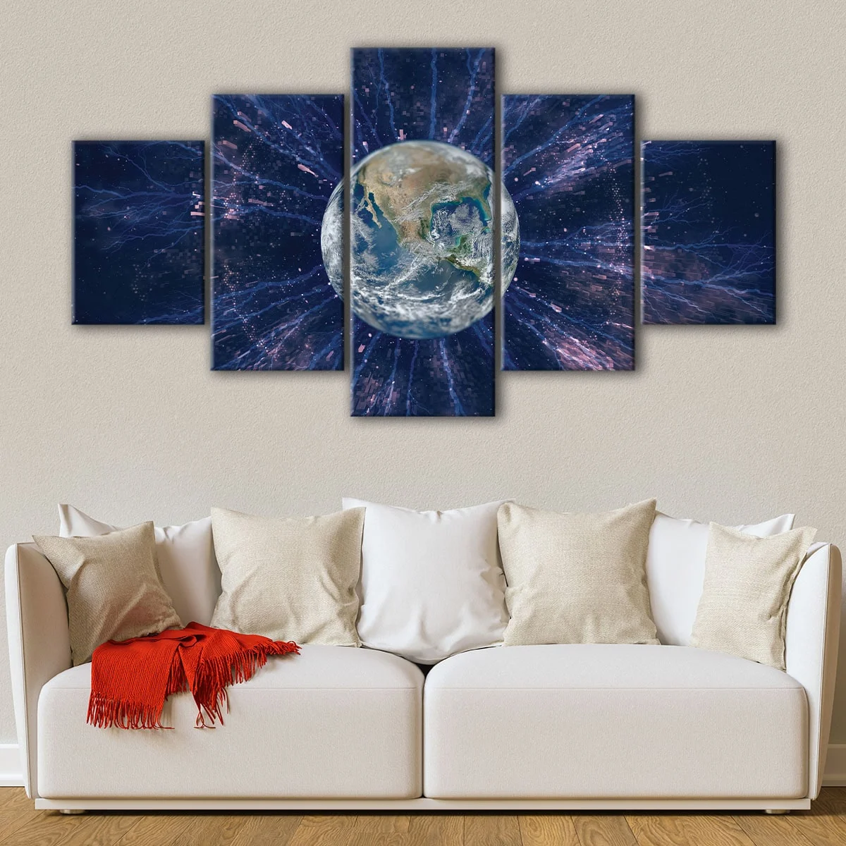 Electric Earth canvas art