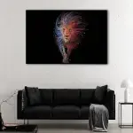 Electric Lion canvas art - Image 2