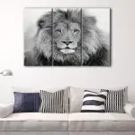 Blue Eyes Lion canvas art