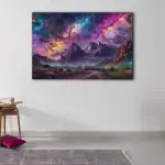 Cosmic Night canvas art - Image 2