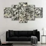 Greyed Rainbow canvas art - Image 4