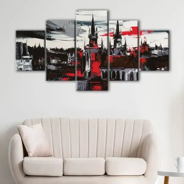 Gothic Prague canvas art