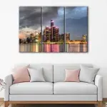 Detroit Seaside Skyline canvas art - Image 3