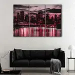 Chicago Red Skyline canvas art - Image 3