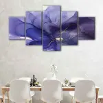 Purple Flower Abstract canvas art - Image 4
