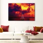 Ocean Sunset canvas art - Image 2