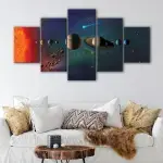 Sun and Planets canvas art