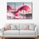 Pink Wave canvas art - Image 3