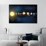 Solar System canvas art - Image 2