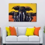 Elephants Family canvas art - Image 2