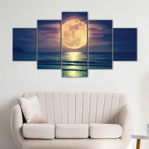 Full Moon On Water canvas art