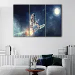 Rocket Skateboard canvas art - Image 3