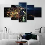 Cinque Terre At Night canvas art - Image 4
