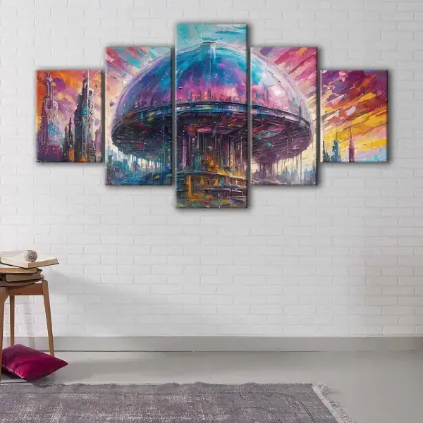 Alien City canvas art