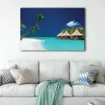 Tropical Island Beach canvas art - Image 2