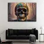 Gold Skull canvas art - Image 3