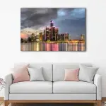 Detroit Seaside Skyline canvas art - Image 2
