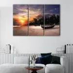 Seychelles Beach Sunset canvas art - Image 3
