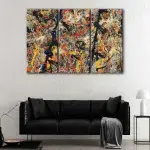 Blue Poles canvas art - Image 3