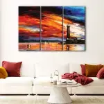 Lighthouse Sunset Giclee canvas art