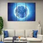 Shiny Blue Moon canvas art - Image 3