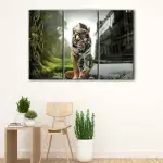 Robot Tiger canvas art - Image 3