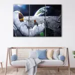 Astronaut Drinking Soda canvas art - Image 3