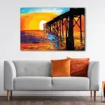 Sunset Painting Giclee canvas art - Image 2