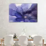Purple Flower Abstract canvas art - Image 2