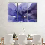 Purple Flower Abstract canvas art - Image 3