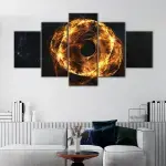 Black Hole In Fire canvas art