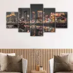 Hong Kong by Night canvas art